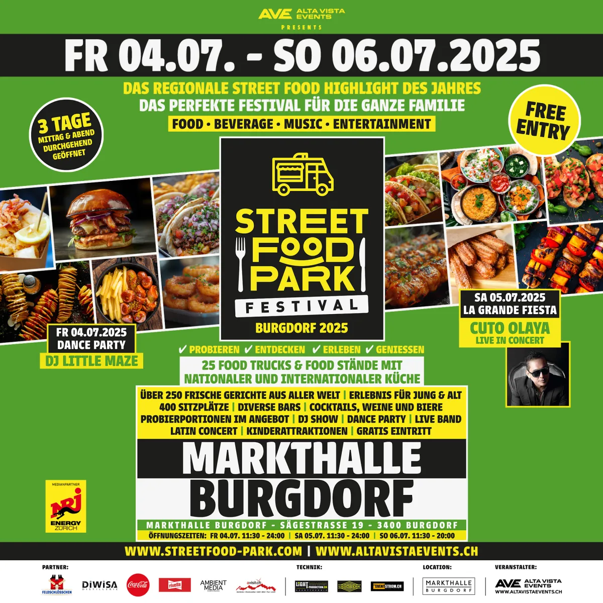 Street Food Park Festival Burgdorf Plakat