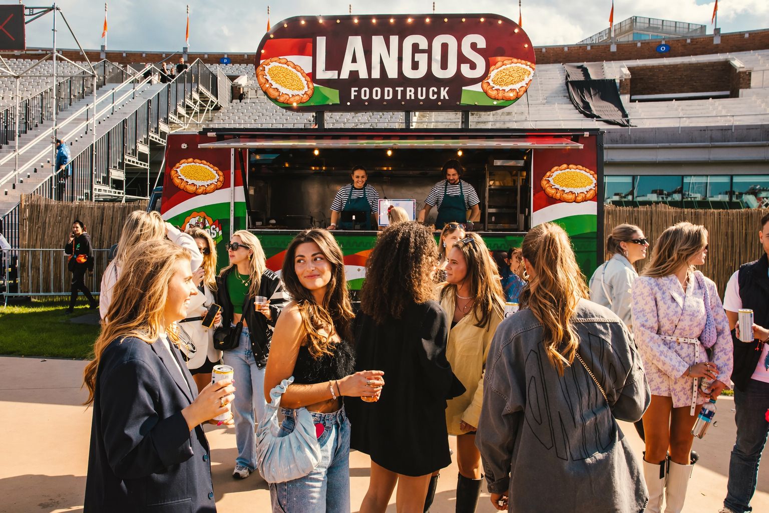 Lagos Food Truck am Einsatzort
