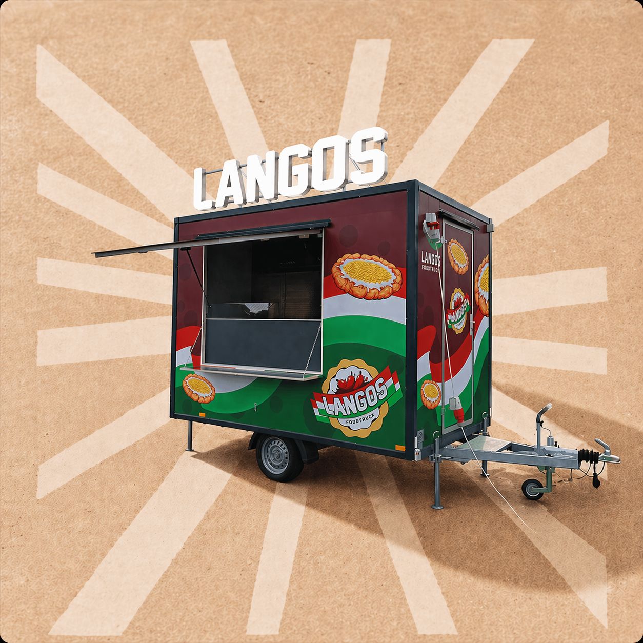 Lángos-Spezialitäten und Beilagen